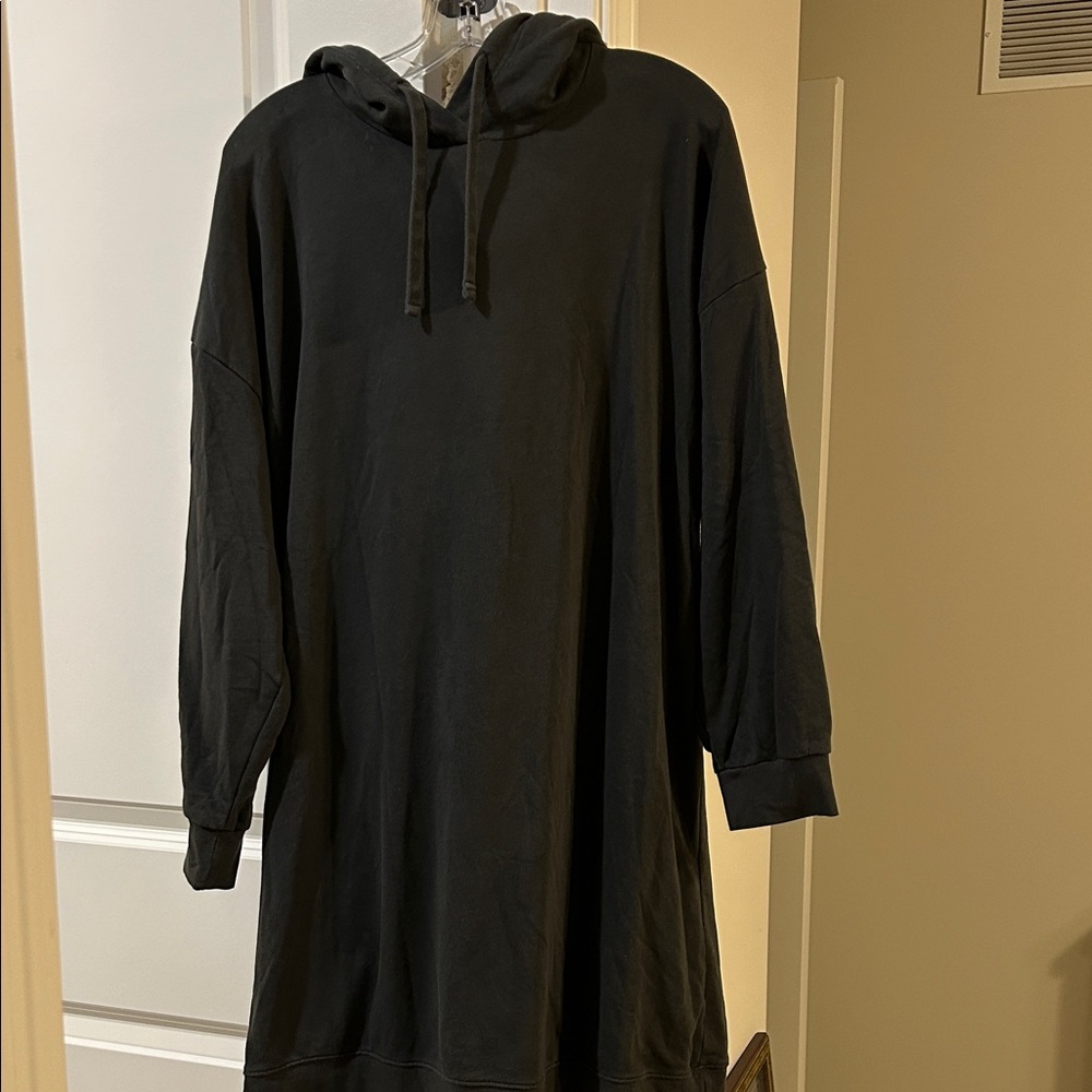 Stylish Black Hoodie Dress